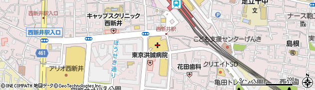 セリアパサージオ西新井店周辺の地図