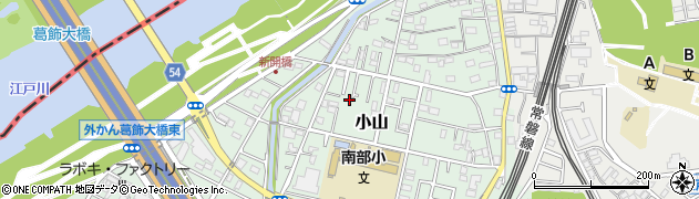 千葉県松戸市小山208-10周辺の地図