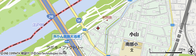 千葉県松戸市小山326周辺の地図