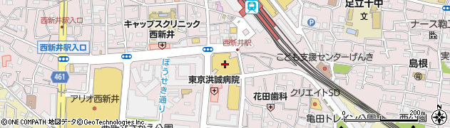 イオン新体操スクール西新井校周辺の地図