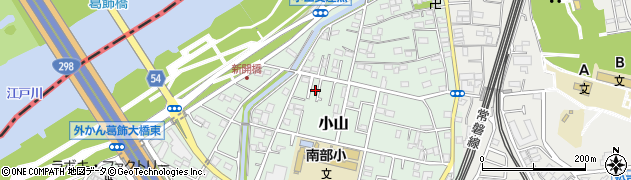 千葉県松戸市小山208周辺の地図