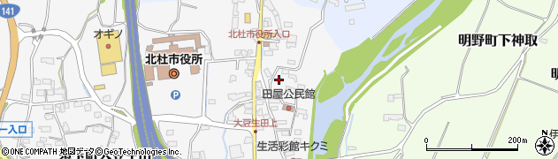 山梨県北杜市須玉町大豆生田581周辺の地図