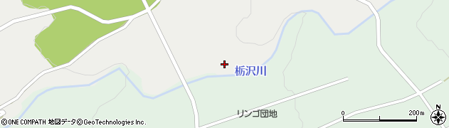 栃沢川周辺の地図