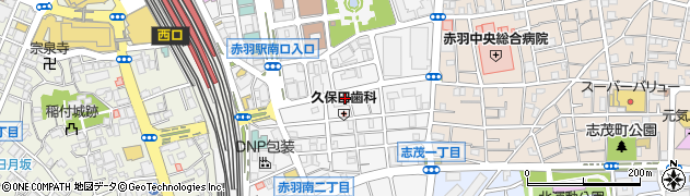 ポーラ化粧品赤羽南営業所周辺の地図