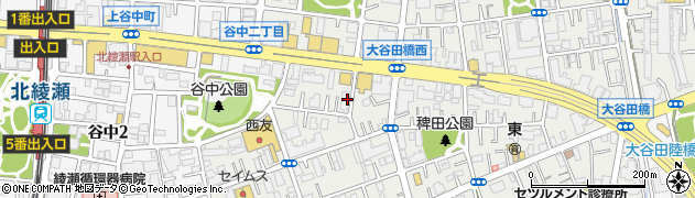 稲垣機材株式会社　足立営業所周辺の地図