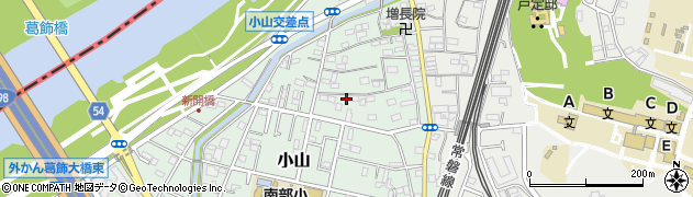 千葉県松戸市小山287周辺の地図