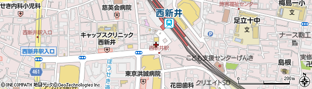 ドトールコーヒーショップ 西新井西口店周辺の地図