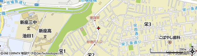 川新　園芸センター周辺の地図