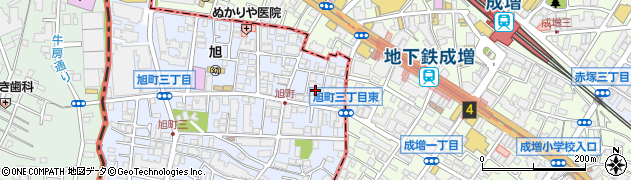 東京都練馬区旭町3丁目25周辺の地図