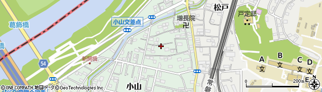 千葉県松戸市小山289周辺の地図