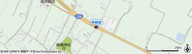 仲新田周辺の地図