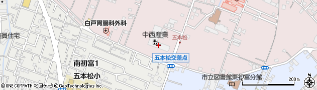 中西産業株式会社　鎌ケ谷工場周辺の地図
