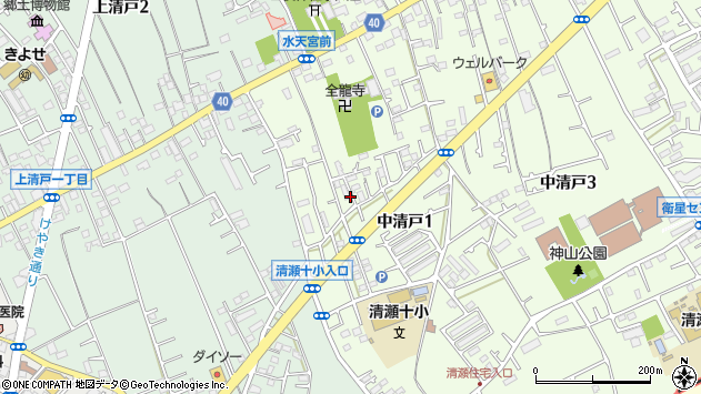 〒204-0012 東京都清瀬市中清戸の地図