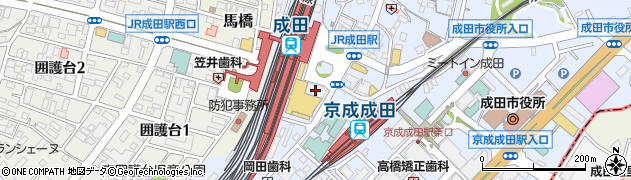 千葉銀行成田支店 ＡＴＭ周辺の地図