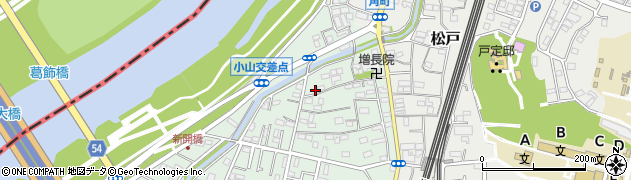 千葉県松戸市小山299周辺の地図