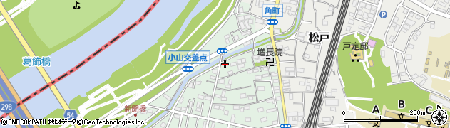 千葉県松戸市小山301-2周辺の地図