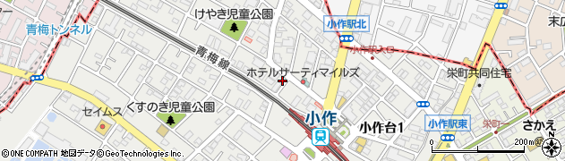 株式会社元木屋クリーニング　小作駅前店周辺の地図