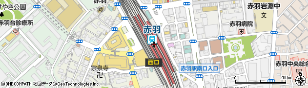 赤羽駅周辺の地図