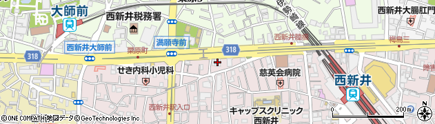 花太郎　西新井環状七号店周辺の地図