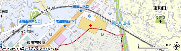 ミヤマ成田富里店周辺の地図