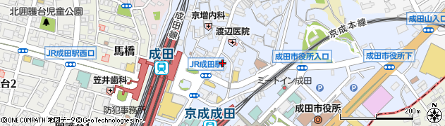 千葉興業銀行成田支店周辺の地図