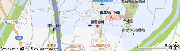 山梨県北杜市須玉町藤田718周辺の地図