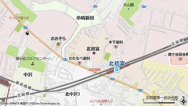 〒273-0126 千葉県鎌ケ谷市北初富の地図