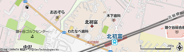 千葉県鎌ケ谷市北初富周辺の地図