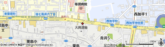 くるまやラーメン 青井店周辺の地図