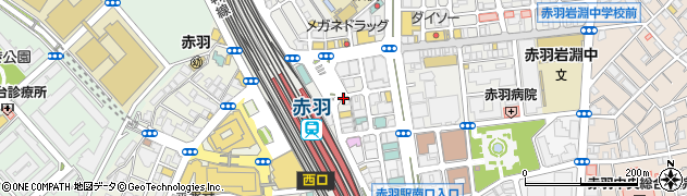 松屋 赤羽東口店周辺の地図