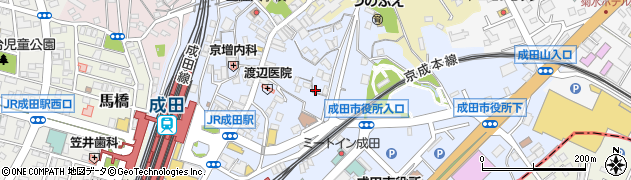 千葉県成田市花崎町周辺の地図