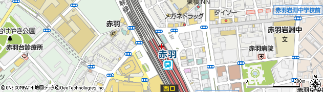 大阪王将 ビーンズ赤羽店周辺の地図