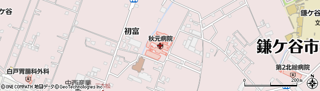 ヤマザキＹショップ秋元病院店周辺の地図