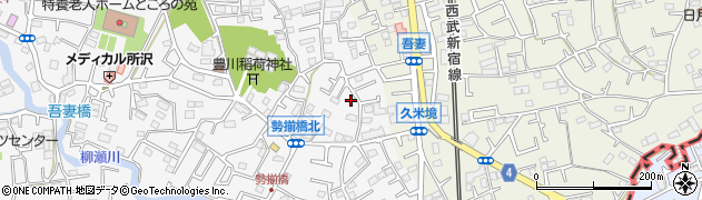 埼玉県所沢市久米377周辺の地図