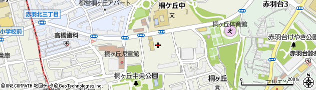 東京都北区桐ケ丘周辺の地図