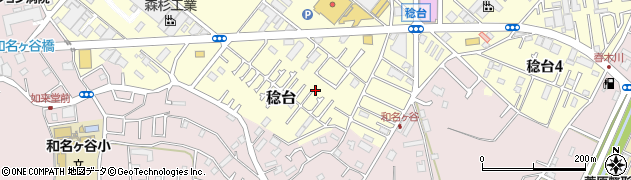 千葉県松戸市稔台周辺の地図