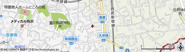 埼玉県所沢市久米381周辺の地図
