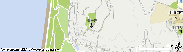 清照寺周辺の地図