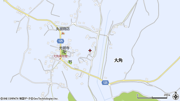 〒289-0425 千葉県香取市大角の地図