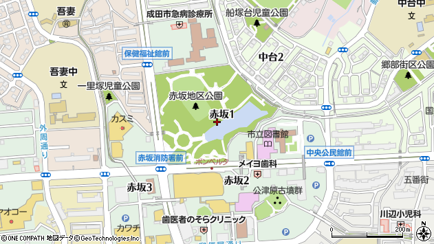 〒286-0017 千葉県成田市赤坂の地図