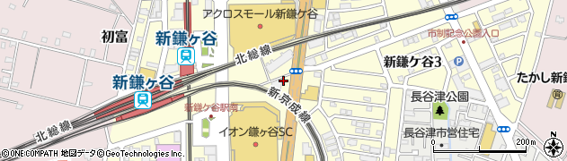 千葉県鎌ケ谷市新鎌ケ谷周辺の地図