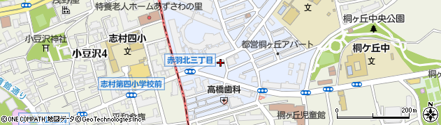 東京都北区赤羽北3丁目25-10周辺の地図