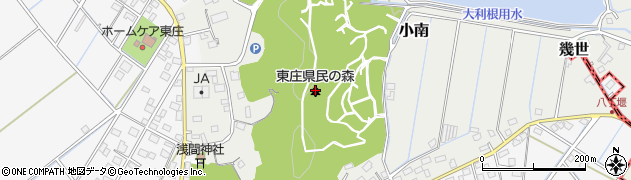 千葉県立東庄県民の森周辺の地図