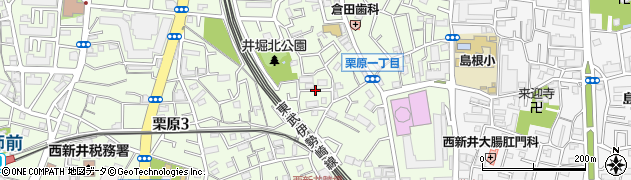 東京都足立区栗原1丁目11周辺の地図