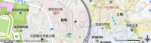 千葉県成田市新町1052周辺の地図