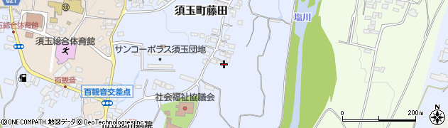 山梨県北杜市須玉町藤田889周辺の地図