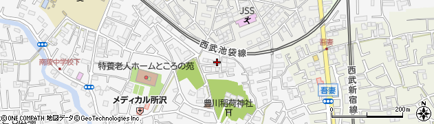 埼玉県所沢市久米418周辺の地図