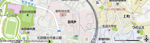 千葉県成田市新町周辺の地図