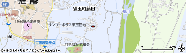 山梨県北杜市須玉町藤田896周辺の地図