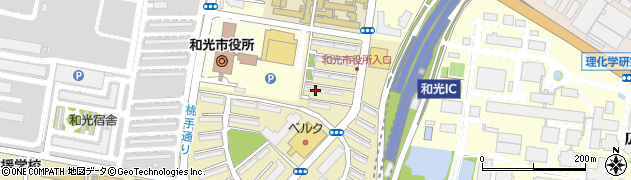 埼玉県和光市西大和団地5-8周辺の地図